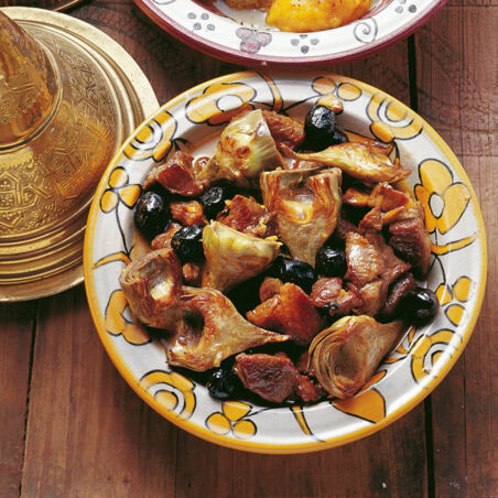 Lammtajine mit Artischocken Lammtajine mit Artischocken