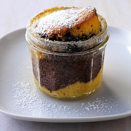 Marmorkuchen aus dem Glas