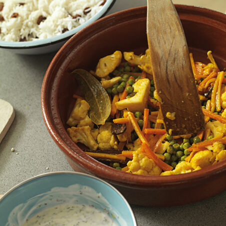 Gemüse-Biryani mit Ei Gemüse-Biryani mit Ei