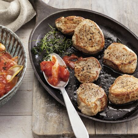 Schweinefilet auf Chicorée Schweinefilet auf Chicorée