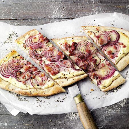 Flammkuchen Elsässer Art Flammkuchen Elsässer Art
