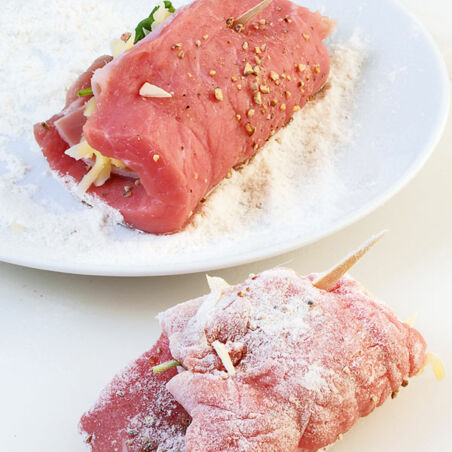 Gefüllte Schnitzel-Täschchen Gefüllte Schnitzel-Täschchen