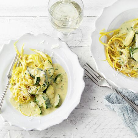 Zucchini-Carbonara Zucchini-Carbonara
