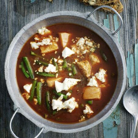 Lachseintopf mit Bohnen Lachseintopf mit Bohnen