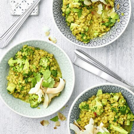 Linsen-Dal mit Spinat Linsen-Dal mit Spinat