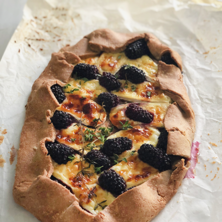Ofen Galette mit Brombeeren Ofen Galette mit Brombeeren
