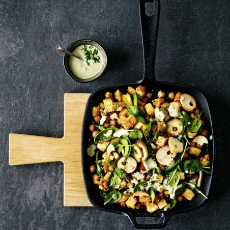 Warmer Kichererbsensalat Warmer Kichererbsensalat