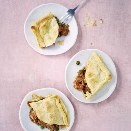 Jackfrucht-frikassee im Blätterteig Jackfrucht-frikassee im Blätterteig