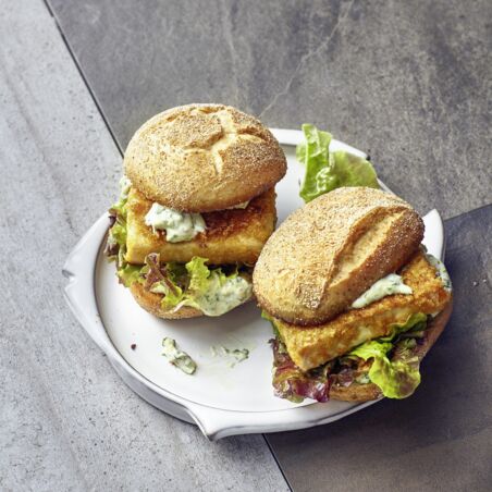 Knuspriger Tofuburger Knuspriger Tofuburger