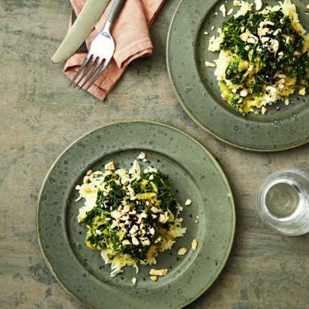 Grünkohl-Cashew-Korma Grünkohl-Cashew-Korma