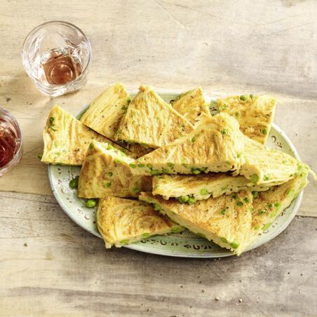 Erbsen-Spaghetti-Frittata Erbsen-Spaghetti-Frittata