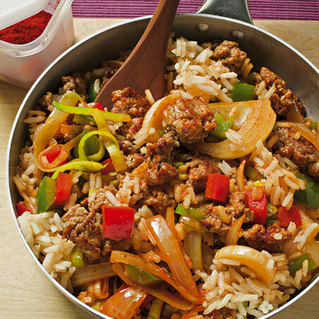 Paprika-Reispfanne Paprika-Reispfanne