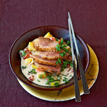 Gelbes Curry mit Ente Gelbes Curry mit Ente