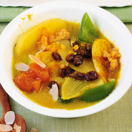 Kartoffel-Curry mit Roten Linsen Kartoffel-Curry mit Roten Linsen