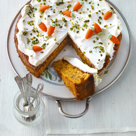 Möhrentorte mit Limettencreme Möhrentorte mit Limettencreme