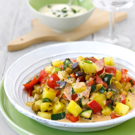 Ratatouille mit Kartoffeln Ratatouille mit Kartoffeln
