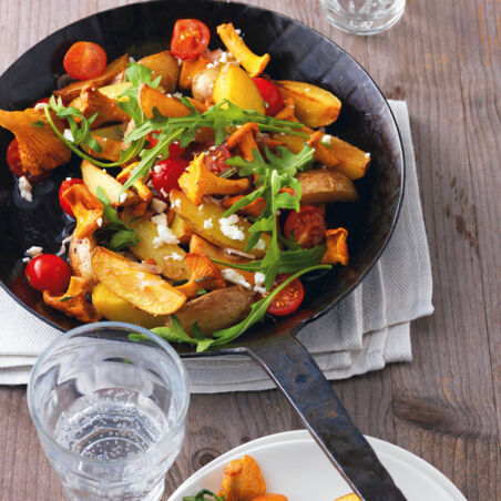 Kartoffelpfanne mit Pilzen Kartoffelpfanne mit Pilzen