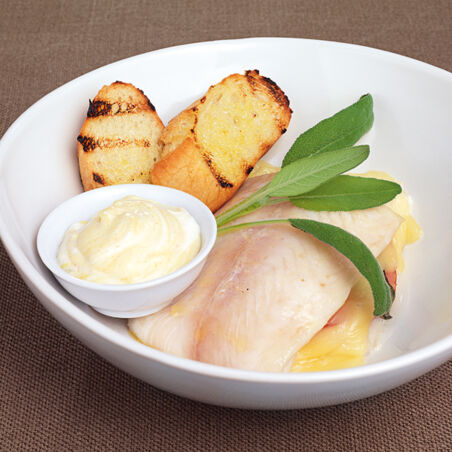 Cordon bleu vom Fisch in der Folie Cordon bleu vom Fisch in der Folie