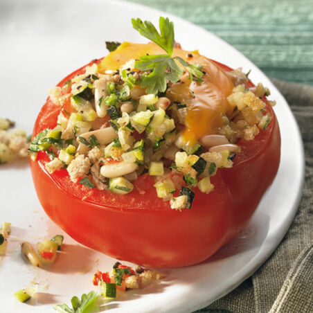 Gefüllte Tomaten mit Knoblauch Gefüllte Tomaten mit Knoblauch