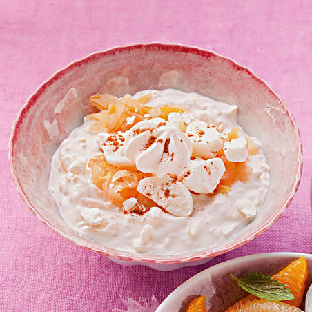 Schnelle Apfelcreme mit Baiserschaum Schnelle Apfelcreme mit Baiserschaum