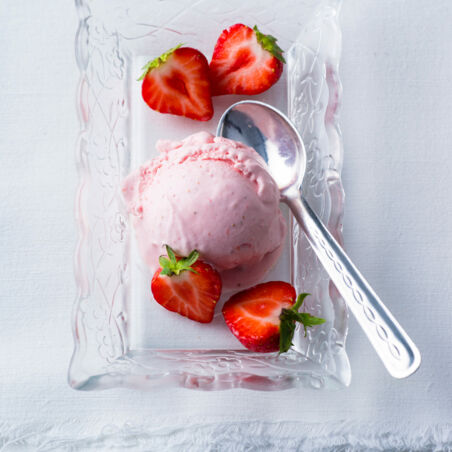 Erdbeereis mit Mascarpone Erdbeereis mit Mascarpone