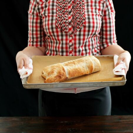 Linsenbraten im Blätterteig Linsenbraten im Blätterteig