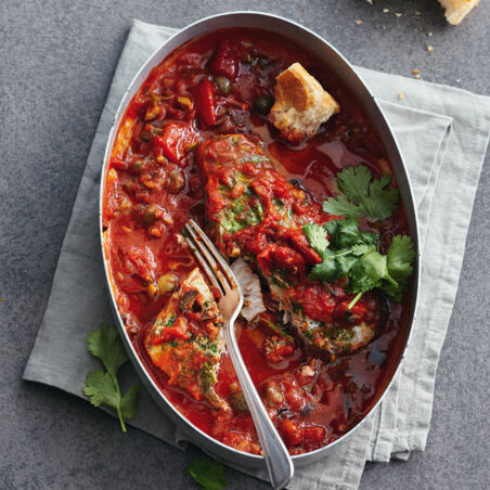 Schwertfisch mit Tomatensauce Schwertfisch mit Tomatensauce