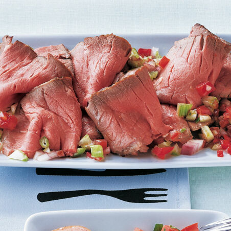 Roastbeef mit Gemüse-Vinaigrette Roastbeef mit Gemüse-Vinaigrette
