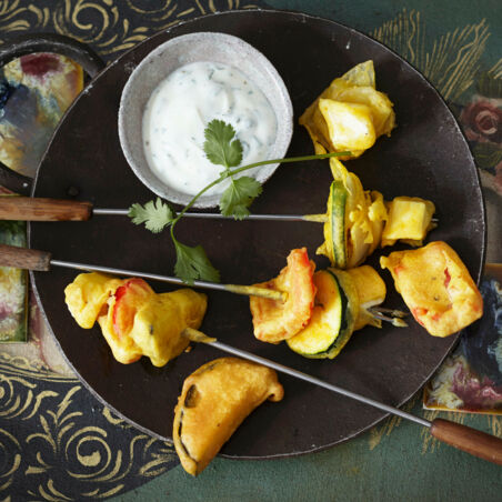 Indisches Gemüsefondue Indisches Gemüsefondue