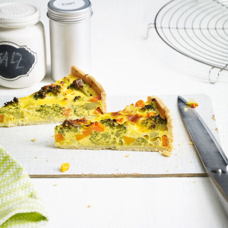 Gemüsequiche mit Curry Gemüsequiche mit Curry