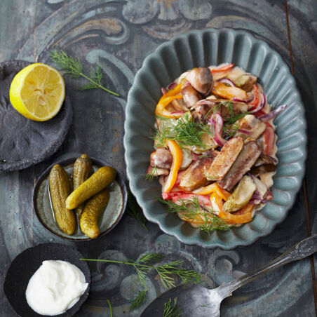 Lupinenfilet Stroganoff Lupinenfilet Stroganoff