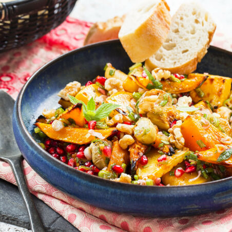 Wintergemüse mit Granatapfelmarinade Wintergemüse mit Granatapfelmarinade