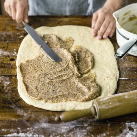 Hefezopf mit Zitronenmarzipan Hefezopf mit Zitronenmarzipan