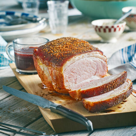 Schweinebraten mit Malz-Essig-Sauce Schweinebraten mit Malz-Essig-Sauce