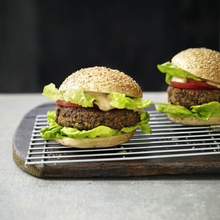 Linsen-Pilz-Burger Linsen-Pilz-Burger