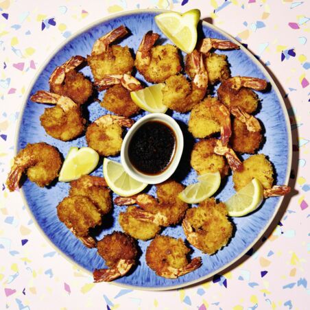 Frittierte Garnelen mit Panko Frittierte Garnelen mit Panko