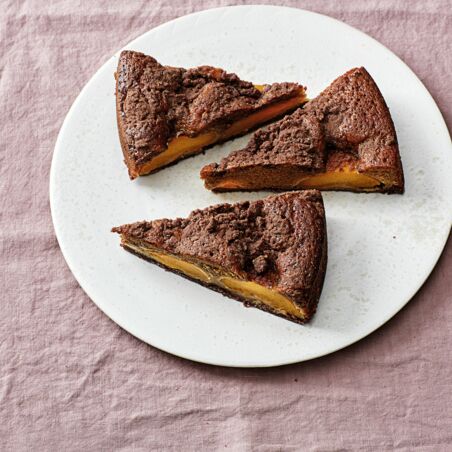 Cappuccino-Pfirsich-Kuchen Cappuccino-Pfirsich-Kuchen