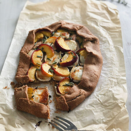 Ofen Galette mit Pfirsich Ofen Galette mit Pfirsich