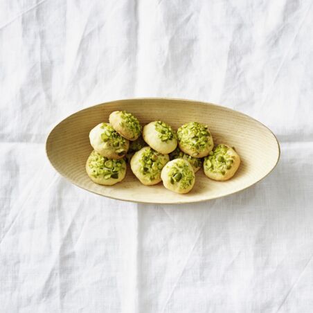 Limettenplätzchen mit Pistazien Limettenplätzchen mit Pistazien
