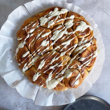 Vegane-Kürbis-Zimtschnecken Vegane-Kürbis-Zimtschnecken