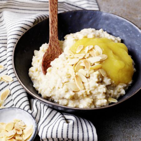 Marzipan-Reisflocken-Porridge Marzipan-Reisflocken-Porridge