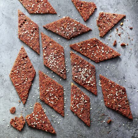 Gemüse-Hafer-Cracker mit Roter Bete Gemüse-Hafer-Cracker mit Roter Bete