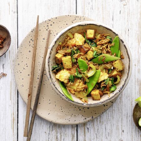 Fried Rice mit Pak Choi Fried Rice mit Pak Choi