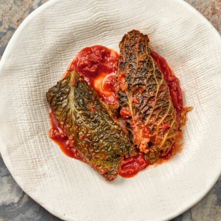 Wirsingpäckchen mit Kartoffel-Speck-Füllung Wirsingpäckchen mit Kartoffel-Speck-Füllung