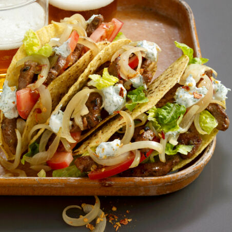 Tacoshells mit Lammgyros Tacoshells mit Lammgyros