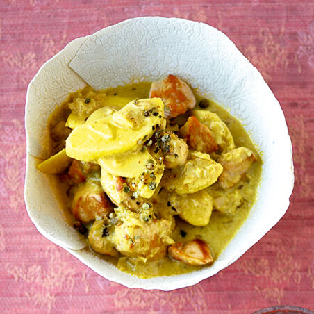 Putencurry mit Apfel Putencurry mit Apfel