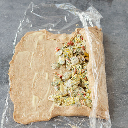 Vollkornstrudel mit Sojasprossen Vollkornstrudel mit Sojasprossen