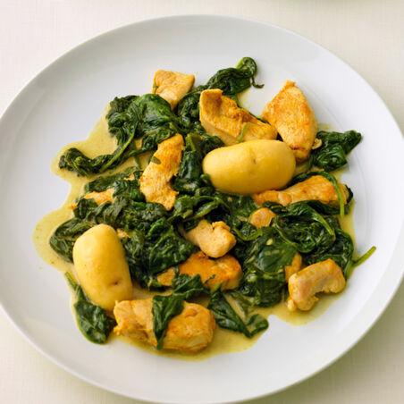 Hähnchenbrust in Kokosspinat Hähnchenbrust in Kokosspinat