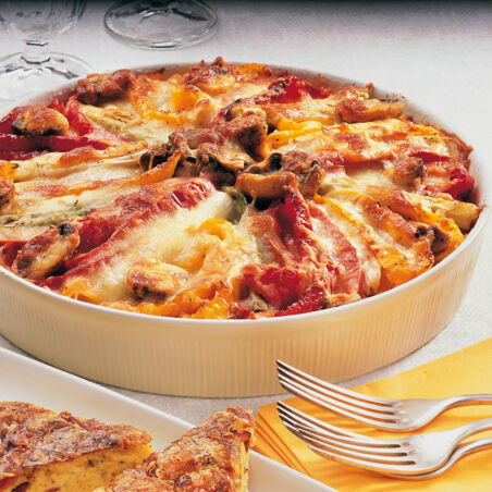 Gemüsetorte mit Nussboden Gemüsetorte mit Nussboden