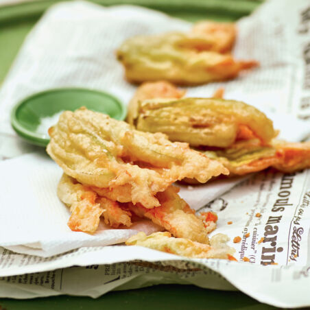 Frittierte Zucchiniblüten Frittierte Zucchiniblüten